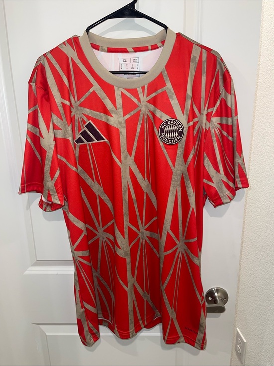 adidas Other - Adidas FC Bayern Munich Pre-Match Soccer Jersey Red Gold Men's XL